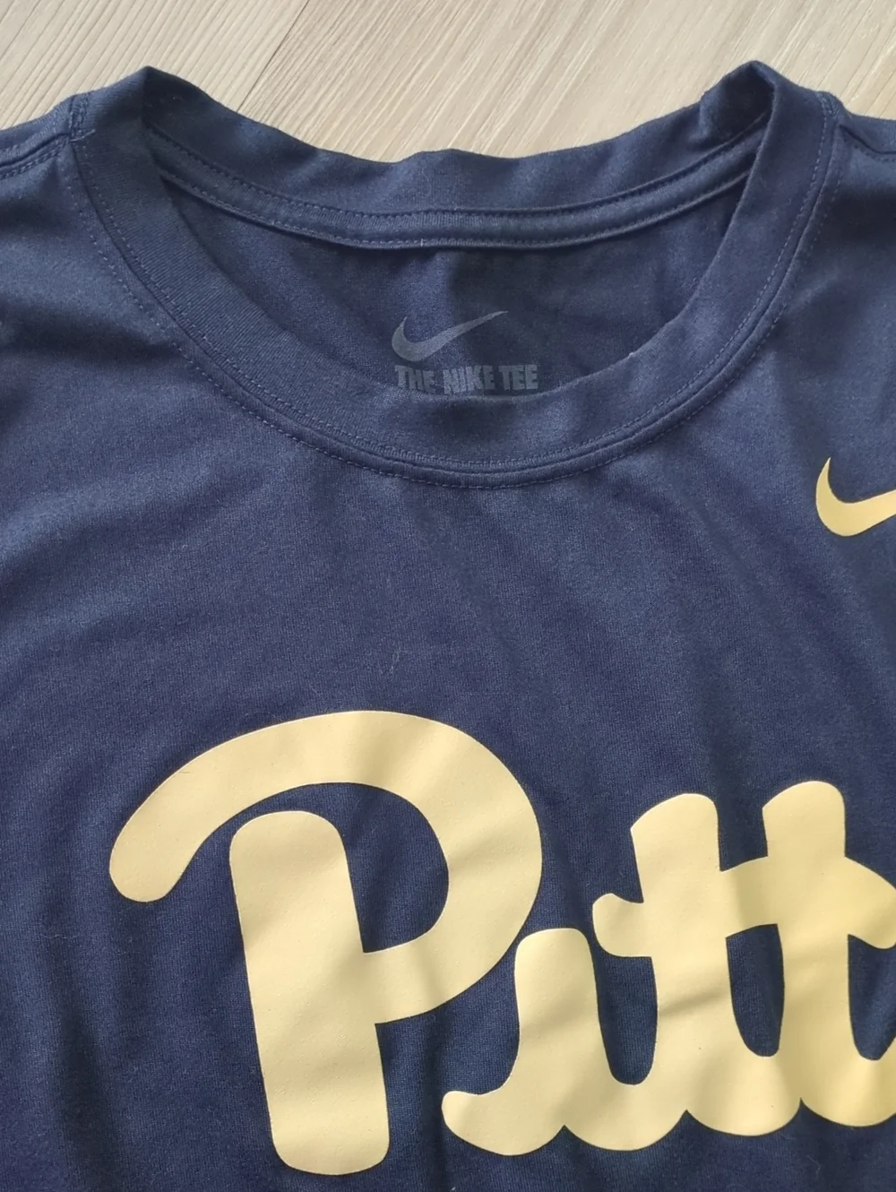 Nike Dri-FIT Pitt Panthers Performance T-Shirt Navy Gold Men's Large NCAA
